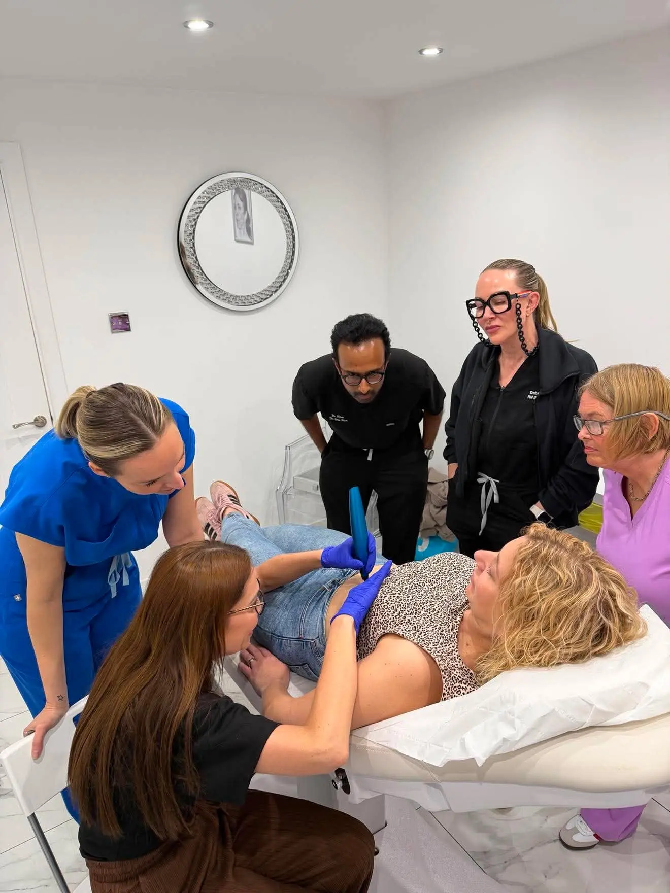 Nurse Danielle training practitioners